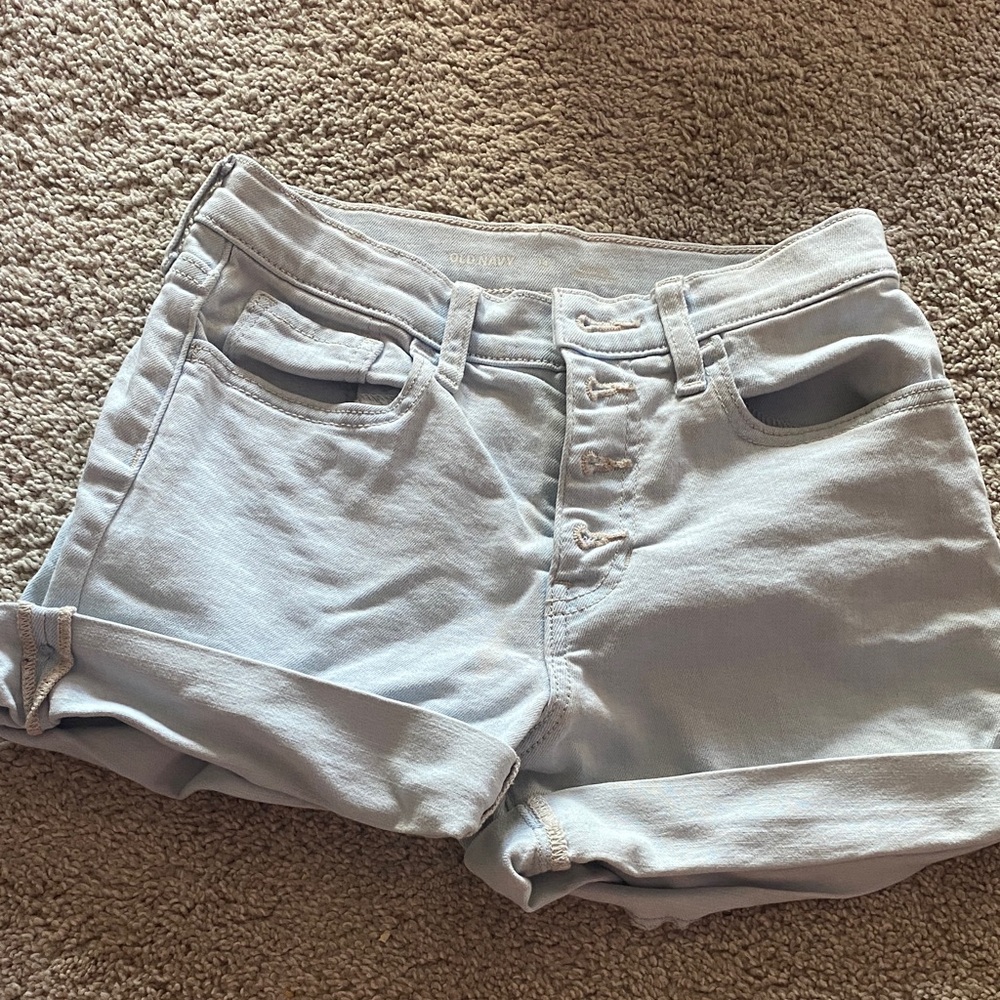 Old Navy Gray Jean Shorts Casual Style